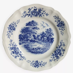 Assiettes "Romantic Sarreguemines"