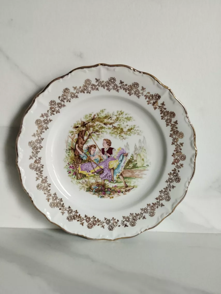 Assiettes porcelaine de France Digoin