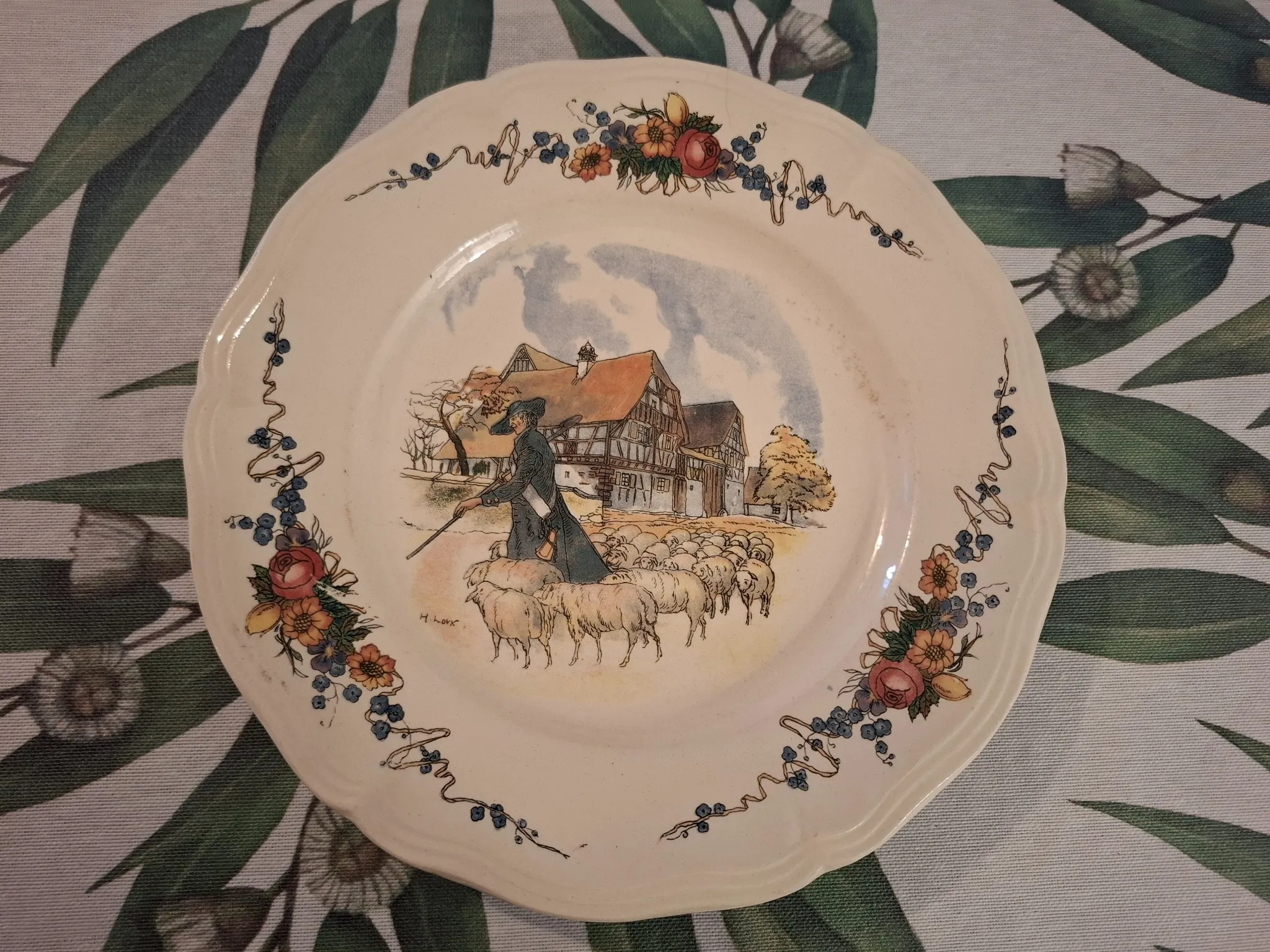 Assiettes dessert Obernai Digoin Sarreguemines