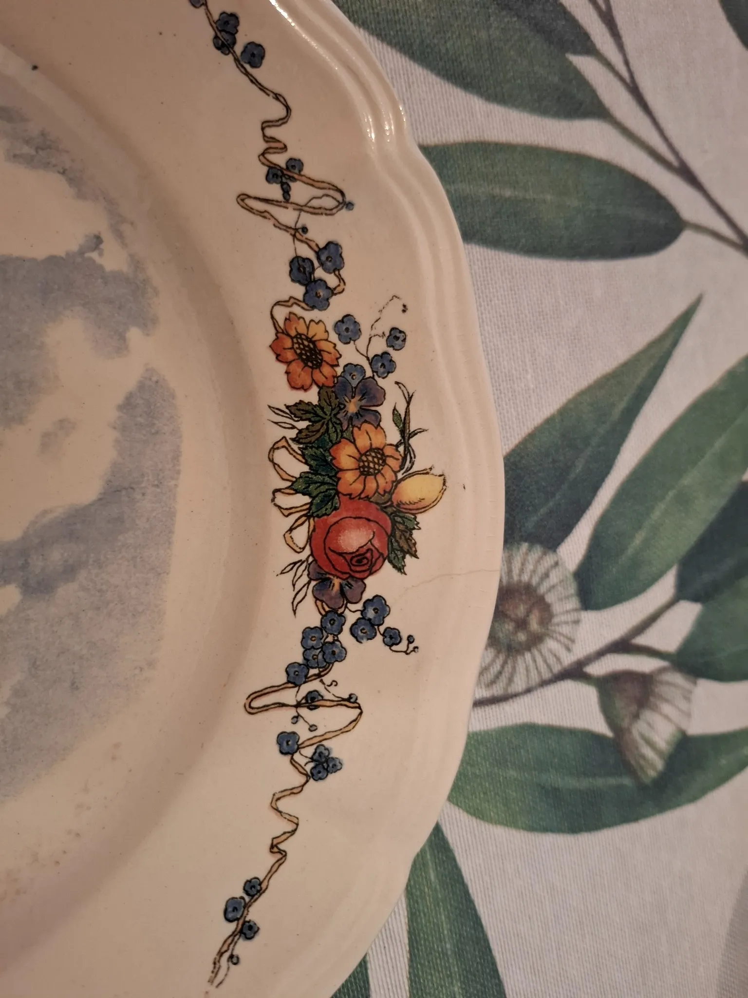 Lot de 2 assiettes dessert Obernai Digoin Sarreguemines – Image 3
