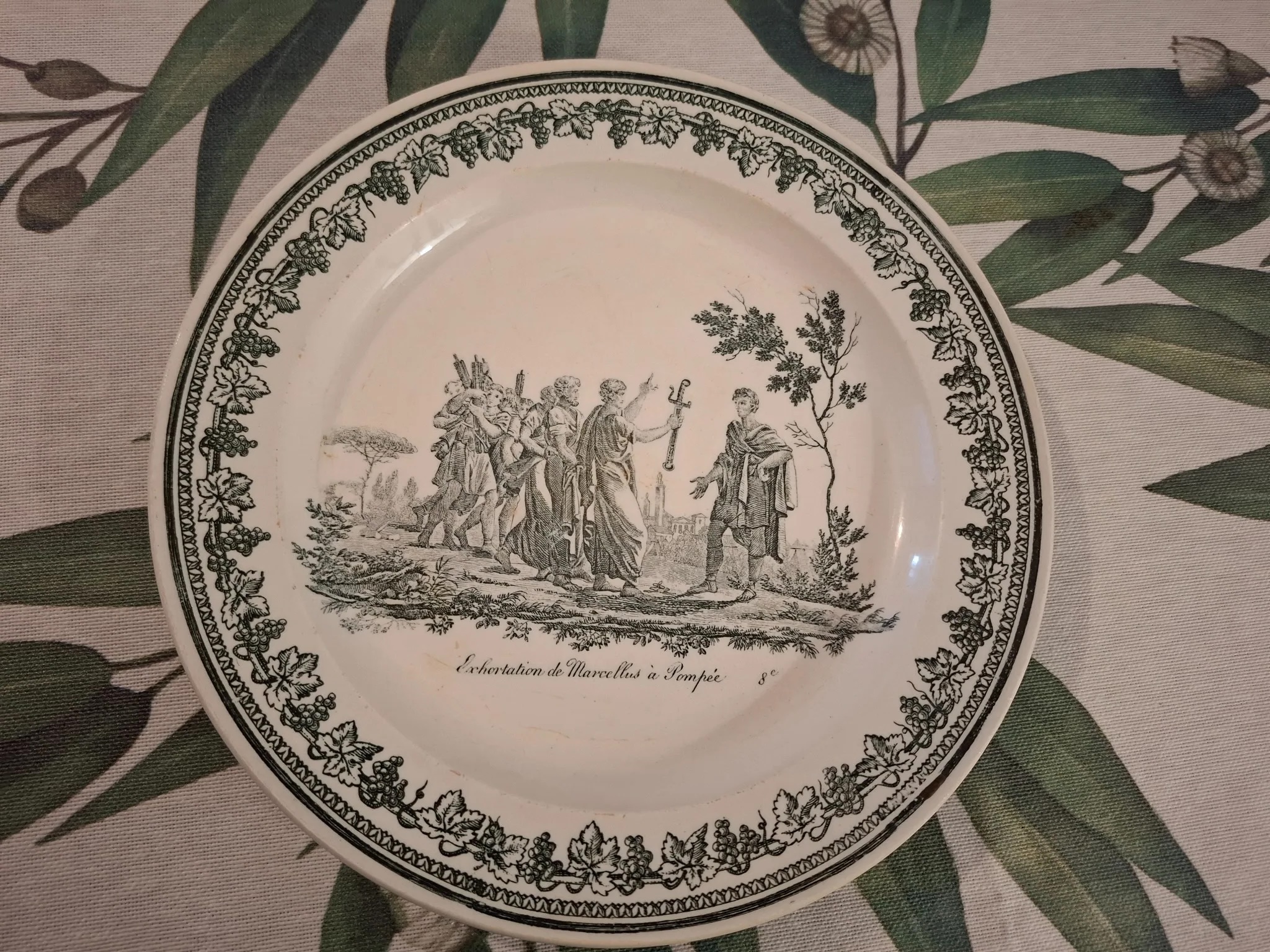 assiette parlante Creil