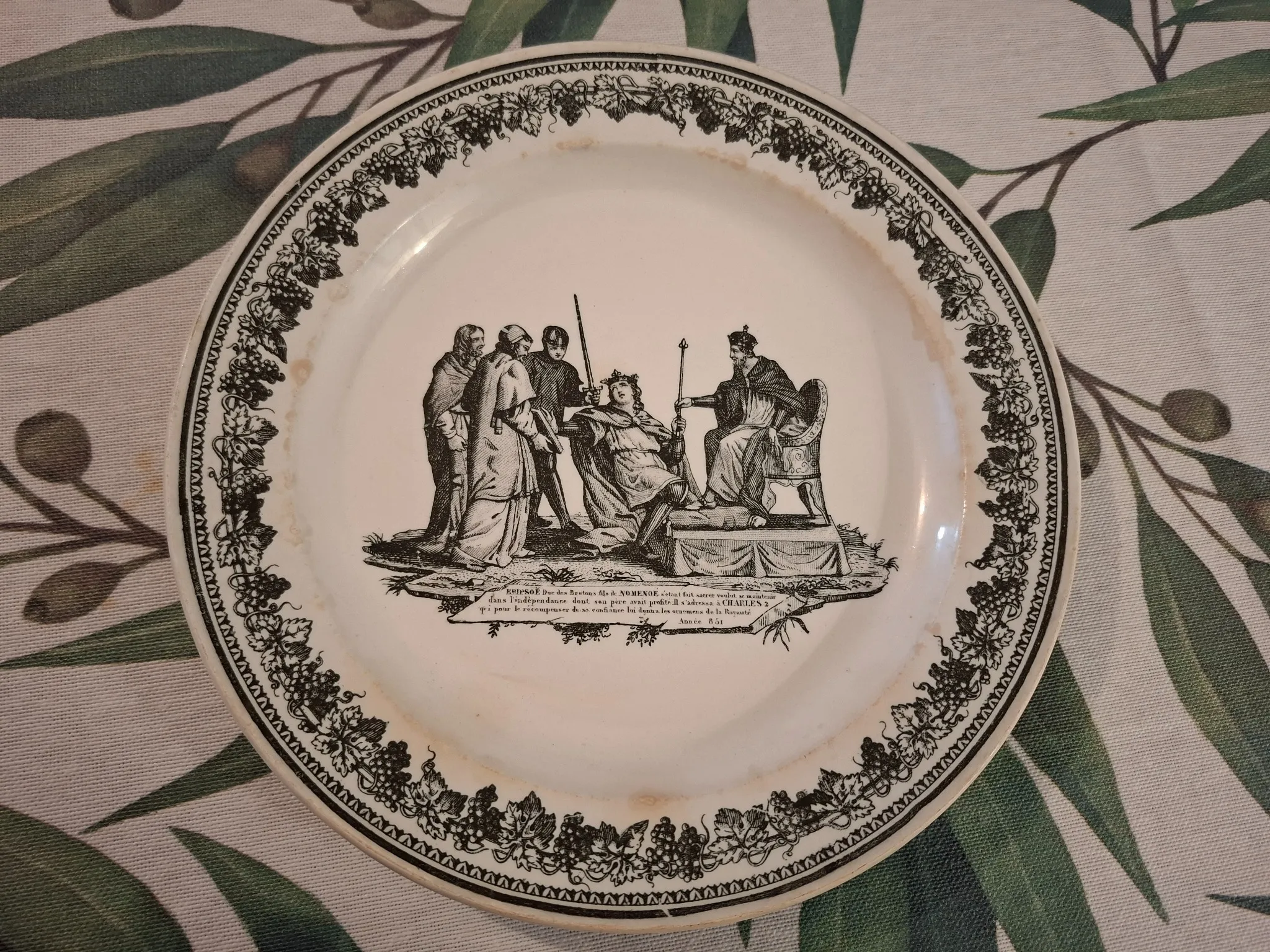 Assiette Parlante Creil – Image 3